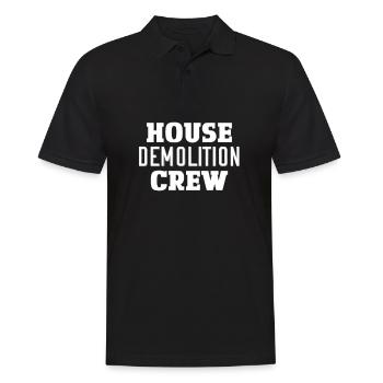 Lustiges Heimwerker Projekt Team - Männer Poloshirt - Schwarz - Vorne - Kai (181cm)
