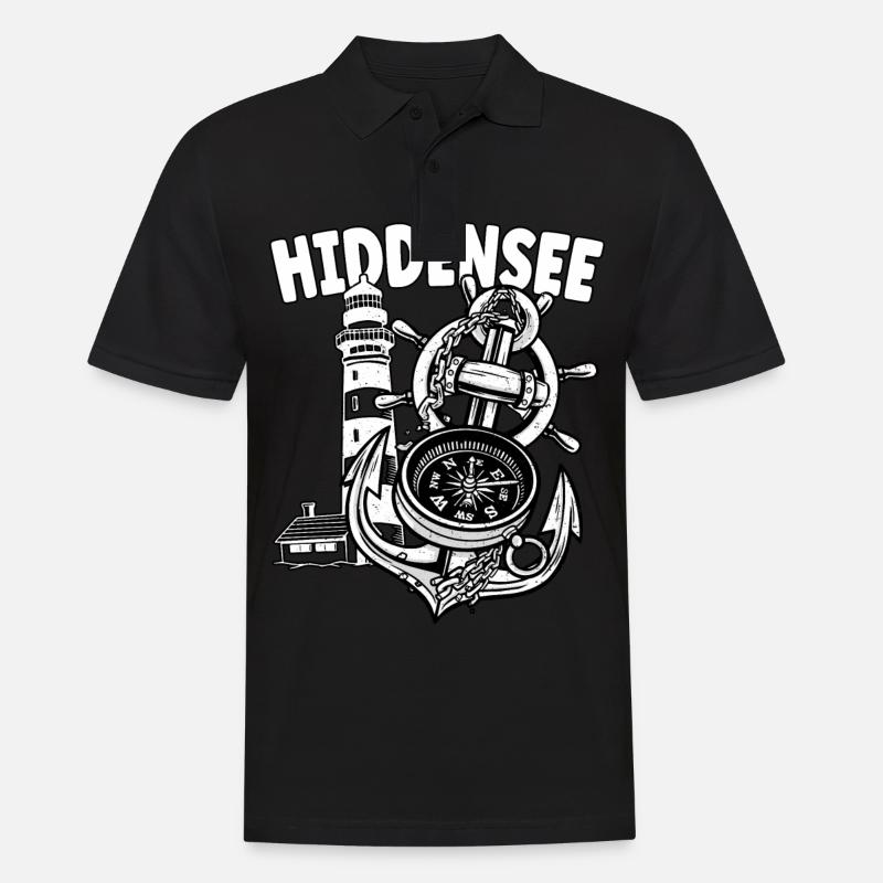 Hiddensee - Men's Polo Shirt - black