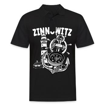 Zinnowitz - Männer Poloshirt - Schwarz - Vorne - Kai (181cm)