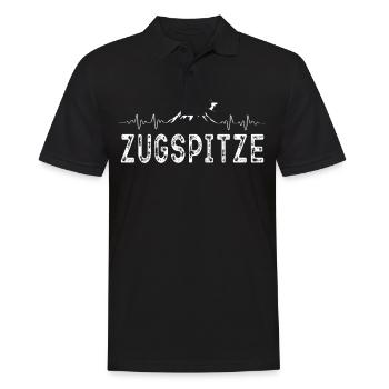 Skifahren Ski Zugspitze - Männer Poloshirt - Schwarz - Vorne - Kai (181cm)