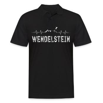 Skiing Ski Wendelstein - Men's Polo Shirt - black - Front - Kai (181cm)