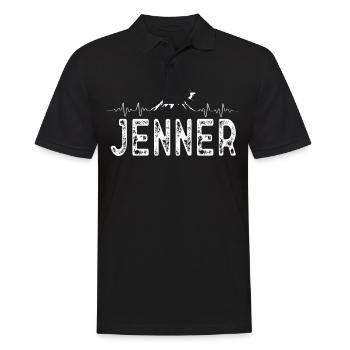 Skiing Ski Jenner - Men's Polo Shirt - black - Front - Kai (181cm)