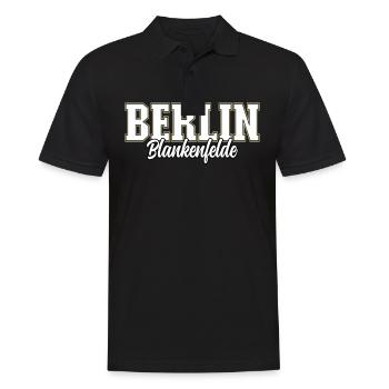 Berlin Blankenfelde - Männer Poloshirt - Schwarz - Vorne - Kai (181cm)