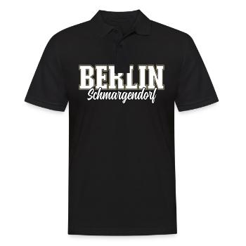 Berlin Schmargendorf - Männer Poloshirt - Schwarz - Vorne - Kai (181cm)