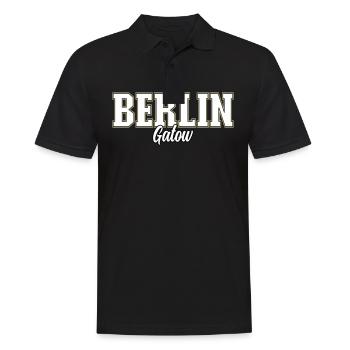 Berlin Gatow - Männer Poloshirt - Schwarz - Vorne - Kai (181cm)