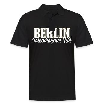 Berlin Falkenhagener Feld - Männer Poloshirt - Schwarz - Vorne - Kai (181cm)