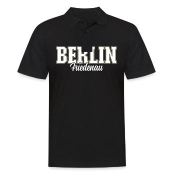 Berlin Friedenau - Männer Poloshirt - Schwarz - Vorne - Kai (181cm)