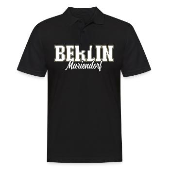 Berlin Mariendorf - Männer Poloshirt - Schwarz - Vorne - Kai (181cm)