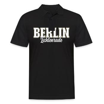 Berlin Lichtenrade - Männer Poloshirt - Schwarz - Vorne - Kai (181cm)