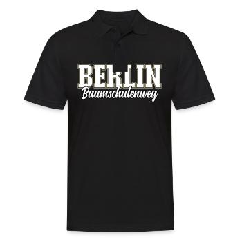 Berlin Baumschulenweg - Männer Poloshirt - Schwarz - Vorne - Kai (181cm)