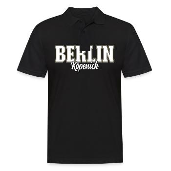 Berlin Köpenick - Männer Poloshirt - Schwarz - Vorne - Kai (181cm)