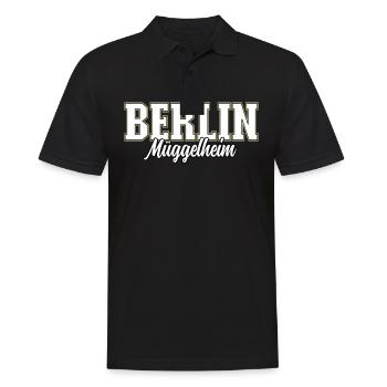 Berlin Müggelheim - Männer Poloshirt - Schwarz - Vorne - Kai (181cm)