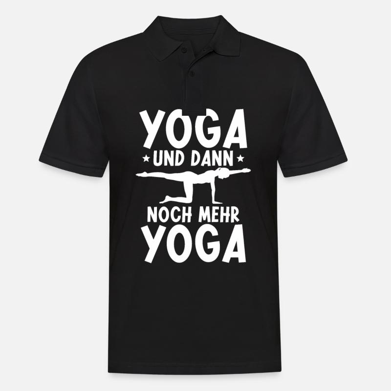 Yoga - Männer Poloshirt - Schwarz