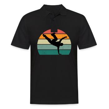 danseur danse mouvement mouvement mouvement couple - Polo Homme - noir - Devant - Kai (181cm)