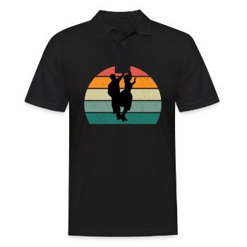 danseur danse mouvement mouvement mouvement couple - Polo Homme - noir - Devant - Kai (181cm)