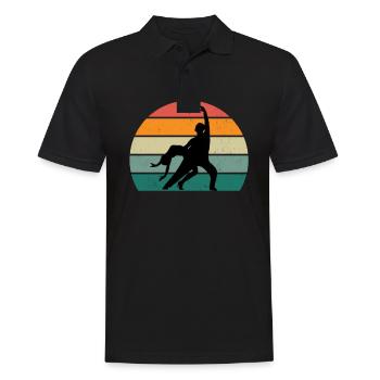danseur danse mouvement mouvement mouvement couple - Polo Homme - noir - Devant - Kai (181cm)