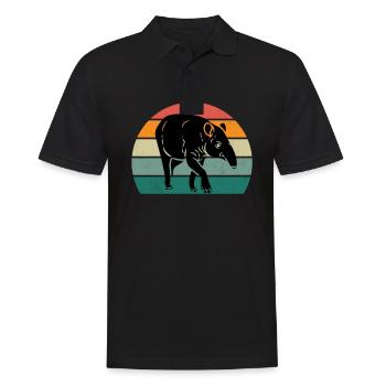 tapire tapirre elephant elephant proboscis tapir - Men's Polo Shirt - black - Front - Kai (181cm)