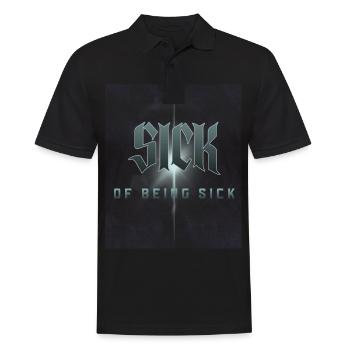 Gothic Lover Sick from Illness - Men's Polo Shirt - black - Front - Kai (181cm)