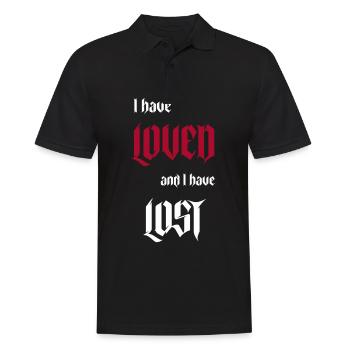Gothic Lover I loved and I have - Men's Polo Shirt - black - Front - Kai (181cm)