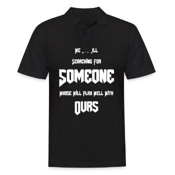 Gothic Lover We are all looking for - Men's Polo Shirt - black - Front - Kai (181cm)