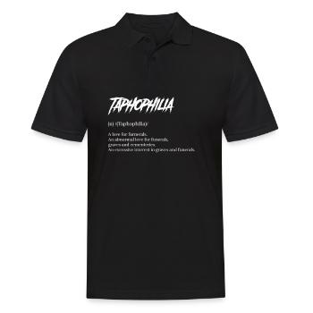 Gothic Lover Taphophilia A Love For Furnerals - Men's Polo Shirt - black - Front - Kai (181cm)