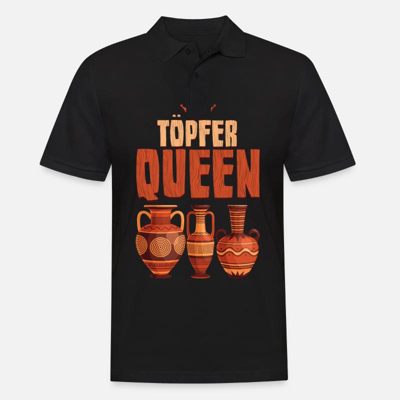 Töpfern - Männer Poloshirt - Schwarz