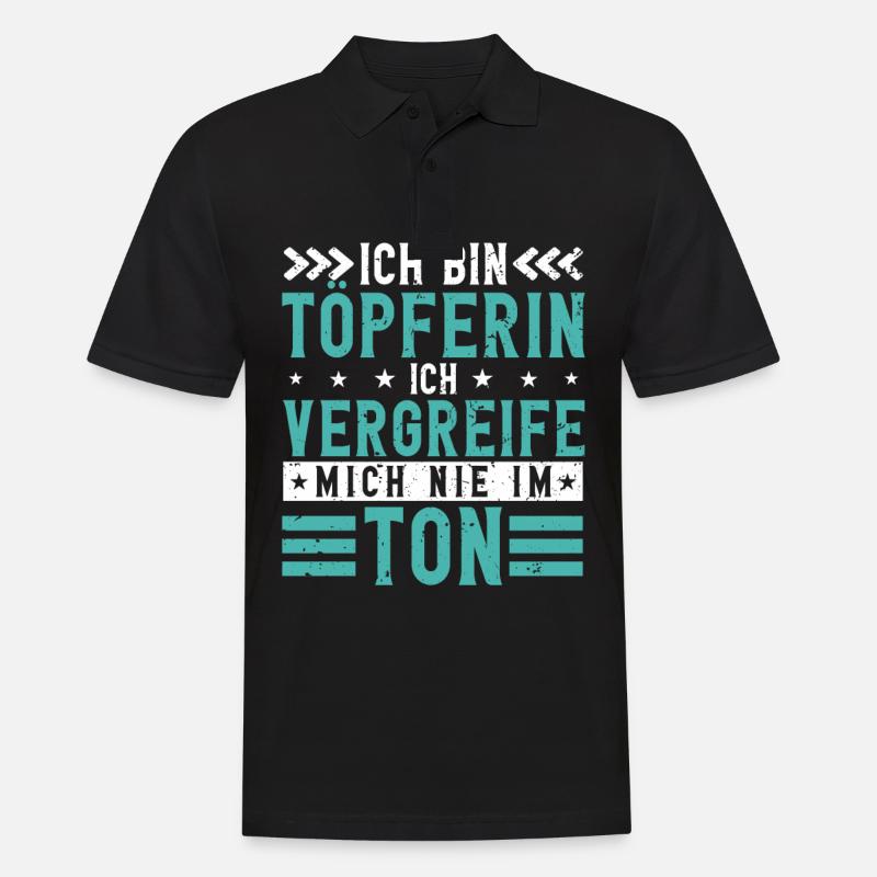 Töpfern - Männer Poloshirt - Schwarz