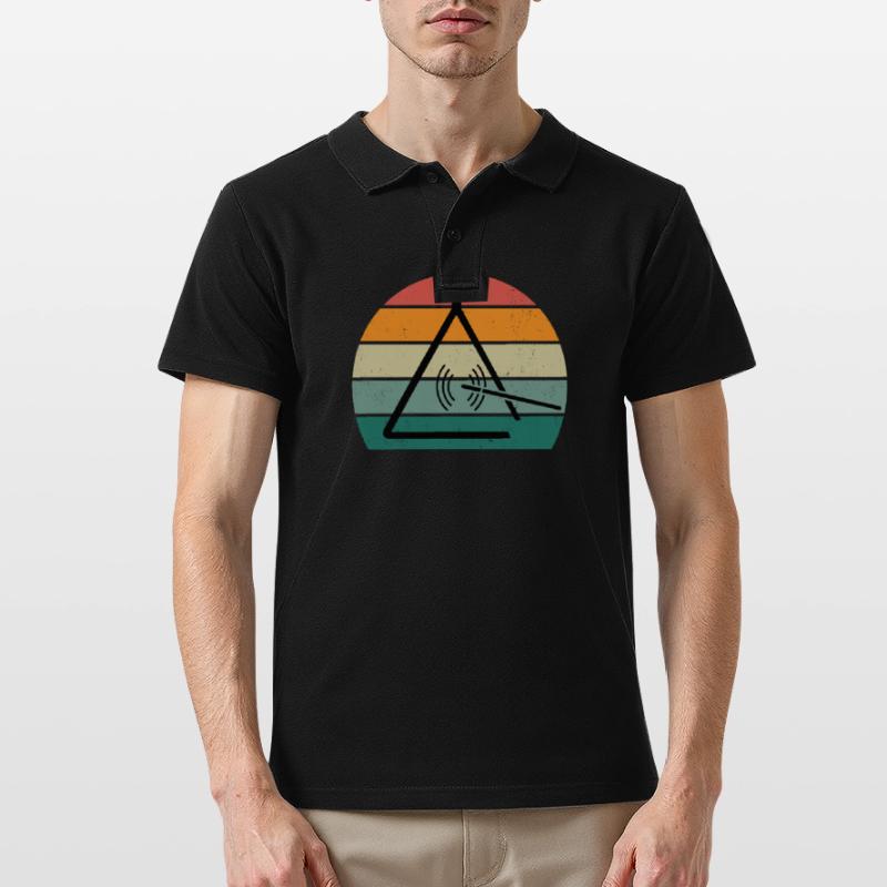 Triangle Player Triangle Player Sound Triangle Men's Polo Shirt