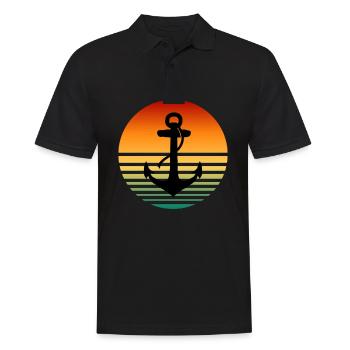 Reisen Reisende Reisender Urlaub Urlauberin Ferien - Männer Poloshirt - Schwarz - Vorne - Kai (181cm)