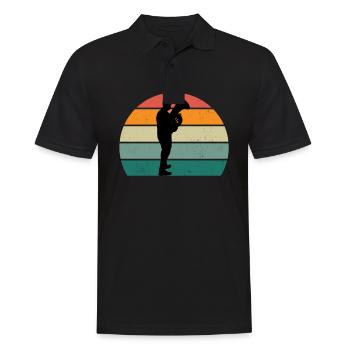 Tuba player Tuba player brass instrument tuba - Men's Polo Shirt - black - Front - Kai (181cm)