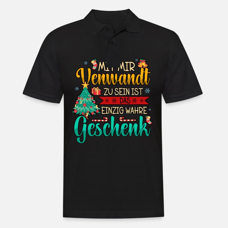 Weihnachten - Männer Poloshirt - Schwarz