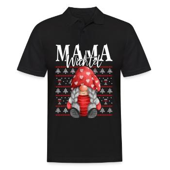 Mama Wichtel Noël - Polo Homme - noir - Devant - Kai (181cm)