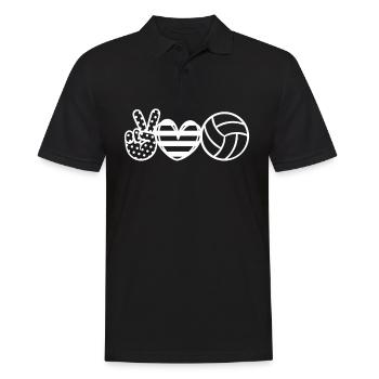 Joueur de volley-ball Schmetterball Volley Volleyball - Polo Homme - noir - Devant - Kai (181cm)