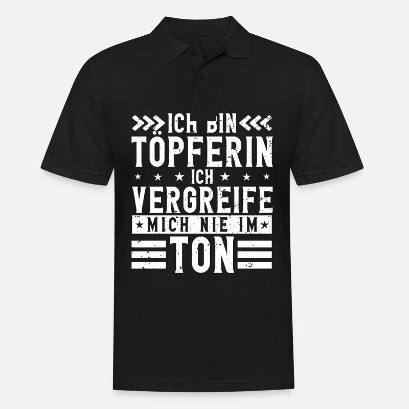 Töpfern - Männer Poloshirt - Schwarz