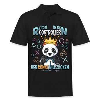 Zocken Reichet mir den Controller Gaming - Männer Poloshirt - Schwarz - Vorne - Kai (181cm)