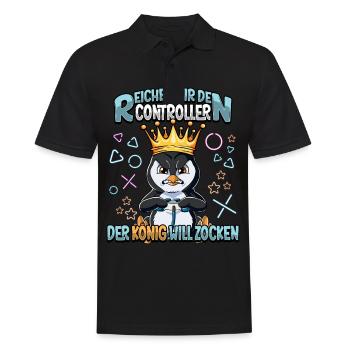 Zocken Reichet mir den Controller Gaming - Männer Poloshirt - Schwarz - Vorne - Kai (181cm)