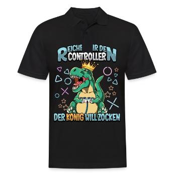 Zocken Reichet mir den Controller Gaming - Männer Poloshirt - Schwarz - Vorne - Kai (181cm)