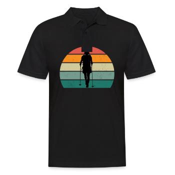 Randonneurs Randonneurs Montagnes Vallées de montagne Vallées Randonnée - Polo Homme - noir - Devant - Kai (181cm)