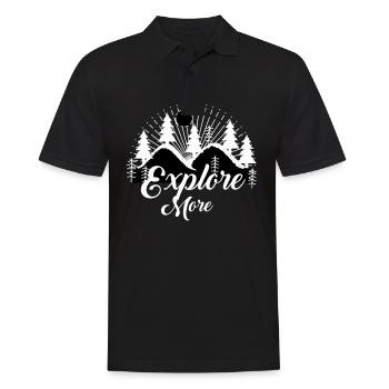 Randonneurs Randonneurs Montagnes Vallées de montagne Vallées Randonnée - Polo Homme - noir - Devant - Kai (181cm)