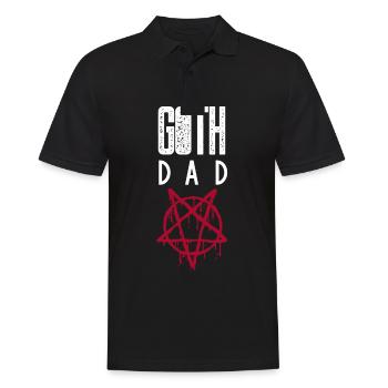 Goth Papa Gothique Papa Père - Polo Homme - noir - Devant - Kai (181cm)