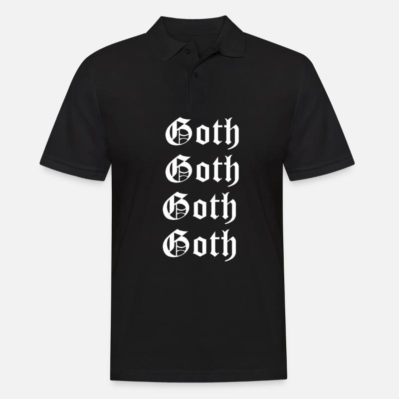 Goth Goth Goth Gothic - Men's Polo Shirt - black