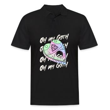 Pastel Goth Oh My Goth Gothic - Männer Poloshirt - Schwarz - Vorne - Kai (181cm)
