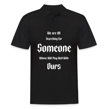 Goth Gothic We are all looking for - Men's Polo Shirt - black - Front - Kai (181cm)