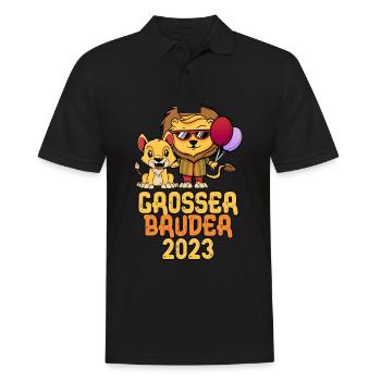 Großer Bruder 2023 - Männer Poloshirt - Schwarz - Vorne - Kai (181cm)