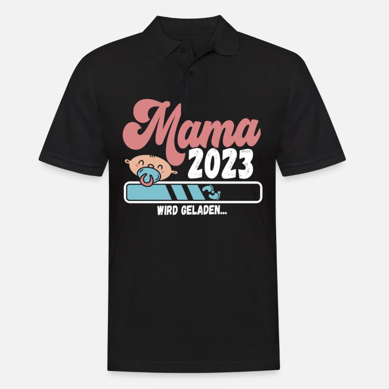 Werdende Mama 2023 - Männer Poloshirt - Schwarz