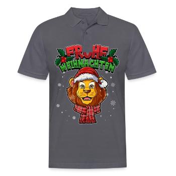 Frohe Weihnachten - Männer Poloshirt - Anthrazit - Vorne - Nico (186cm)