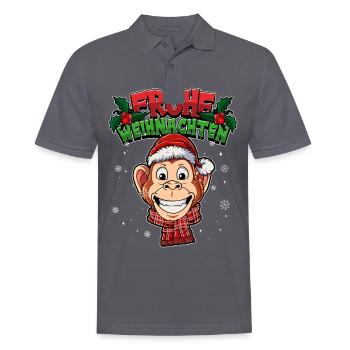 Frohe Weihnachten - Männer Poloshirt - Anthrazit - Vorne - Nico (186cm)