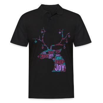 Noël Noël Noël No� - Polo Homme - noir - Devant - Kai (181cm)