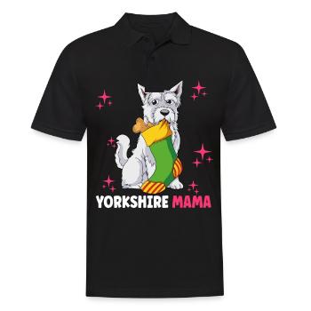 Yorkshire Mama - Männer Poloshirt - Schwarz - Vorne - Kai (181cm)