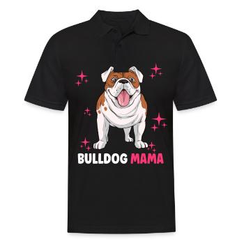 Bulldog Mama - Männer Poloshirt - Schwarz - Vorne - Kai (181cm)